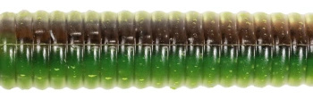 LIVE TARGET Finesse Miękki Robak Brązowy/Chartreuse 11.4 cm - 1 szt. Tonący