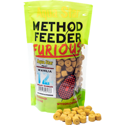 Pellet haczykowy z dziurką 12 mm WAGGLER - Wanilia 500g