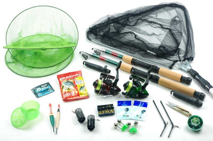 Zestaw Wędkarski Spławik-Grunt 2x Wędki Katana, 2x Kołowrotki