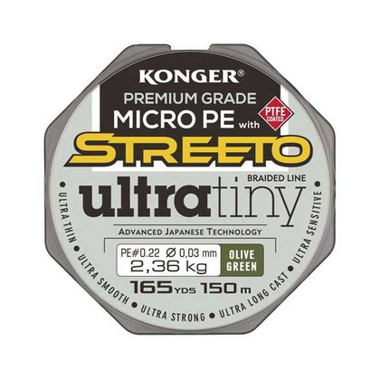 Konger Plecionka Streeto Ultra Tiny 0,03mm / 150m / 2,36kg