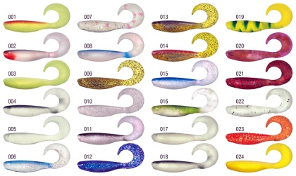 Konger Rubber Shad Grub Size 3.5'' Color 025 op.20 pcs. 8.9cm