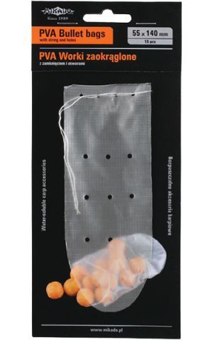 Mikado PVA Worki Zaokrąglone z Zamknięciem i Otworami 65x190mm - 10szt