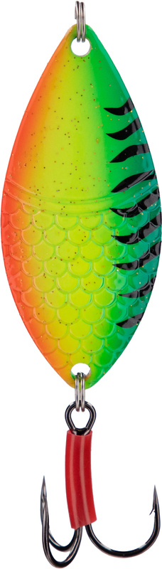 Mikado Blinker - ALGA Nr. 1/12g/5,2cm - FIRETIGER - 1 Packung.