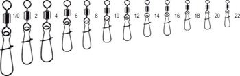 Jaxon Strong Swivel W/Snap Strong - 1/0 / 40kg / 5x
