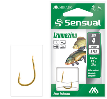 Rigged Vorfächer - SENSUAL - IZUMEZINA Nr. 4 G / Schnur: 0,22mm/70cm - op.8Stk.