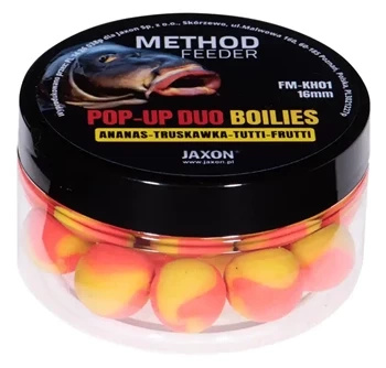 Pop-Up Duo-Boilies Method Feeder Pineapple/Tutti-Frutti/Strawberry 40g 16mm