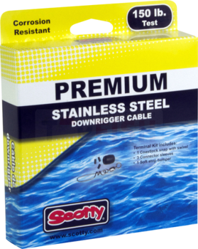 Scotty Steel Trolling Line 1000K 150lb / 67.5kg - 200ft / 61m
