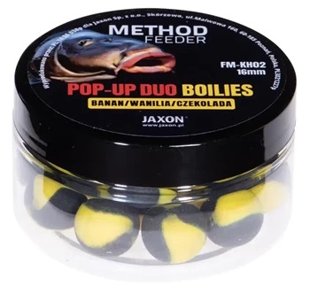 Kulki Pop-Up Duo-Boilies Method Feeder Banan/Wanilia/Czekolada 40g 16mm