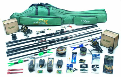 Zestaw MAX Na Karpia - Jaxon 2x Zaffira 3,6m, 2x Kołowrotki Top Carp, Pokrowiec