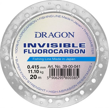 Dragon Fluorocarbon INVISIBLE  20m - 0.12mm/1.25kg - clear