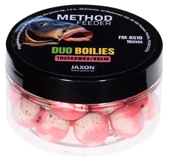 Kulki Duo-Boilies Method Feeder Truskawka/Krem 40g 16mm