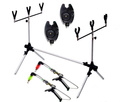Zestaw Wędkarski Stojak + 2 Sygnalizatory i 2 Swingery Elektroniczne