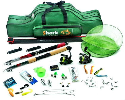 Zestaw Wędkarski Spinn-Grunt 2 Wędki, 2 Kołowrotki, Torba, Akcesoria