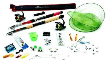Zestaw Wędkarski Spinn-Grunt 2 Wędki, 2 Kołowrotki, Akcesoria