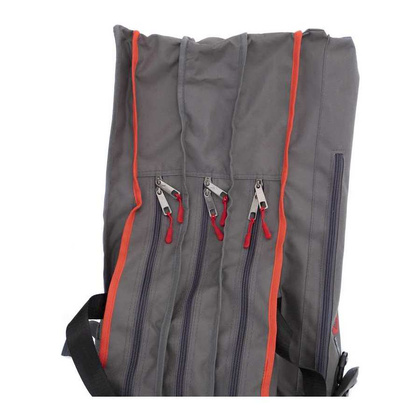 Mikado Pokrowiec Wędkarski 3 Komorowy 140cm - Szary