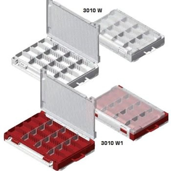 Versus Pudełko Na Małe Przynęty Rungun Case 3010-W1 - Red Dwustronne - 205x145x40mm