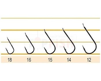 Owner Hooks S363 - 14 / 0,12mm - Red
