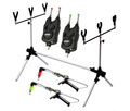 Zestaw Wędkarski Rod Pod + 2 Sygnalizatory Elektroniczne Jaxon + 2 Swingery Elektroniczne