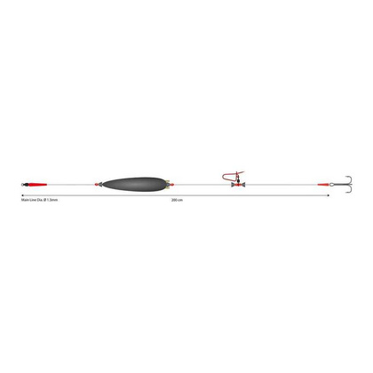 Mikado Zestaw Sumowy - Mono Catfish Set I-Adjustable Combi Rig 20g/200cm/100kg - Kotwica: 3/0
