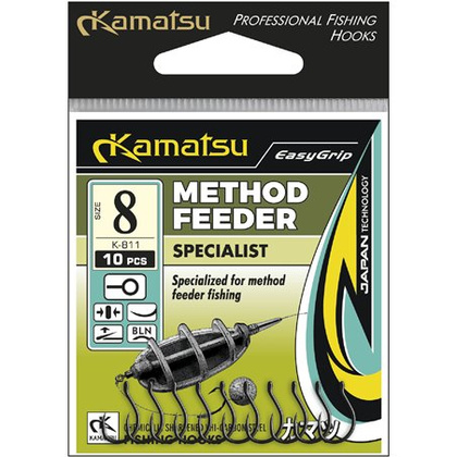 Kamatsu Method Feeder Specialist 8 Black Nickel Eyelet