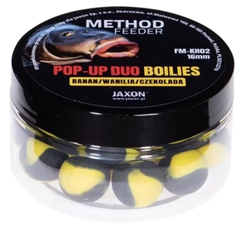 Pop-Up Duo-Boilies Method Feeder Balls Banana/Vanilla/Chocolate 40g 16mm