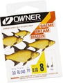 Haczyki Owner RL340 z Przyponem 16 - 0,14mm Czarny