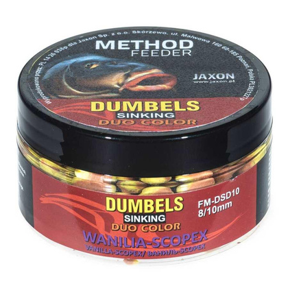 Jaxon Dumbels Duo Color Sinking Method Feeder - 8/10mm - 50g