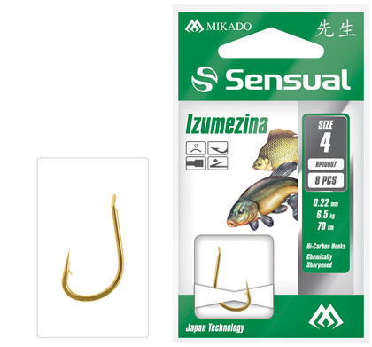 Przypony Wiązane - SENSUAL - IZUMEZINA nr 6 G / żyłka: 0.20mm/70cm - op.8szt.