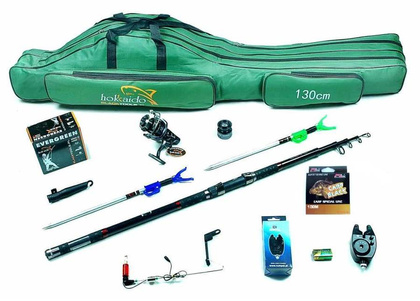 Zestaw Na Karpia Tele - Jaxon Wędka 3,3m, Kołowrotek MF DA-5000, Wolny Bieg