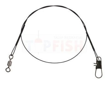 Mikado Przypon Stalowy 25cm - 10kg - 2x - CZARNY