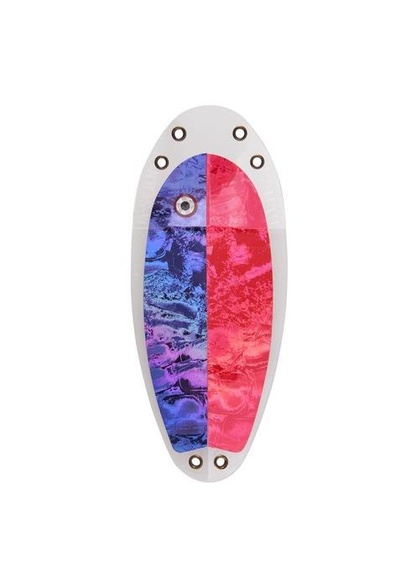 Flasher VK-SALMON  8" - 20 cm CLEAR/puprle/red