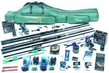 Karpfenset - Jaxon 2x Tenesa 3.3m, 2x MF IFR6000 Rollen, Stützen