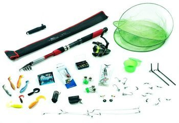 Tani Zestaw Wędkarski Spinn-Grunt - Wędka Wind, Kołowrotek M200, Akcesoria