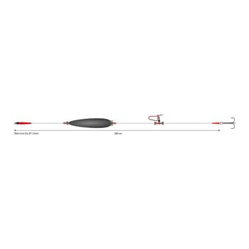 Mikado Zestaw Sumowy - Mono Catfish Set I-Adjustable Combi Rig 20g/200cm/100kg - Kotwica: 3/0