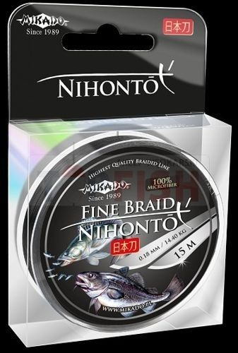 Mikado Plecionka Nihonto Fine Braid 0,06mm-15m - Black