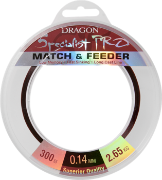Dragon Monofile Schnur Specialist Pro Match & Feeder 0.14mm-2.65kg-300m