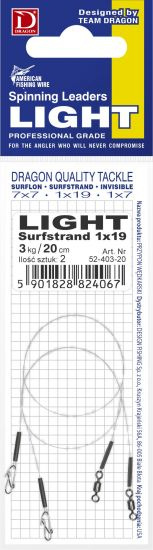 Dragon Leader 7x7 Surfstrand LIGHT 6kg-15cm-2pcs.