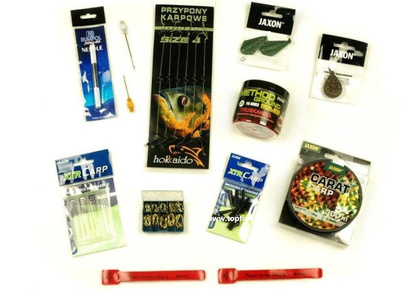 Zestaw Karpiowy Tele Carp - Jaxon Wędki 3,3m, Kołowrotki Magnet, Sygnalizatory