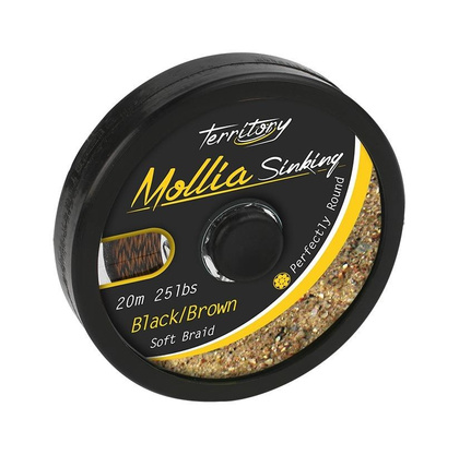 Mikado Plecionka Przyponowa Mollia Hooklink 55lb - 20m / Czarno-Brązowa