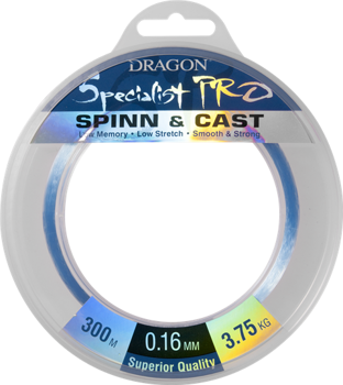 Dragon Monofile Schnur Specialist Pro Spinn & Cast 0.18mm-4.90kg-300m