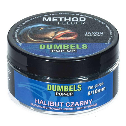 Jaxon Dumbels Pop-Up Method Feeder Halibut Czarny - 30g - 8/10mm