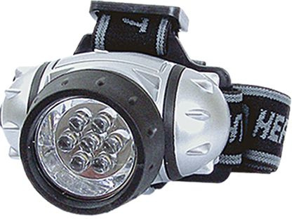 Jaxon Round Led Headlamp - 9 LED / 3xAAA 1,5V
