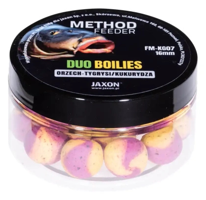 Kulki Duo-Boilies Method Feeder Orzech-Tygrysi/Kukurydza  40g  16mm