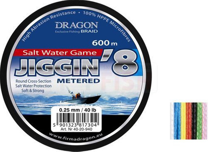 Dragon Braid Salt Water Game Jiggin8  600m - 0.35mm - 70 lb