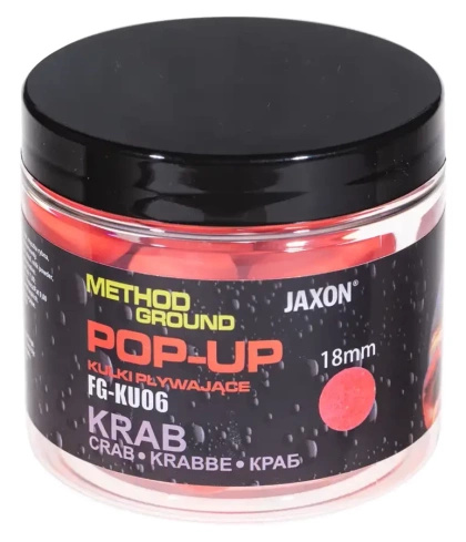 Jaxon Method Ground Crab Pop-Up Balls 50g / 18mm
