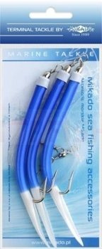 Mikado Set Sea - Gummi Makk Rig - Hooks 3 x 6/0 (Blue)