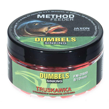 Jaxon Dumbels Sinking Method Feeder Truskawka - 50g - 8/10mm