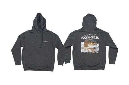 Konger Bluza z Kapturem Czarna Karp - M
