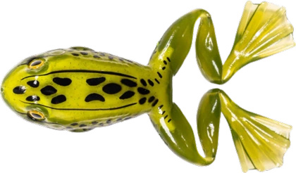 LIVE TARGET Freestyle Frosch/Frosch 2.0 Moos/Gelb 6 cm - 1 Stk.  Schwimmend