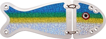 Flasher VK-SALMON 2 6.5" - 16.5 cm CHROME/blue/green/yellow
